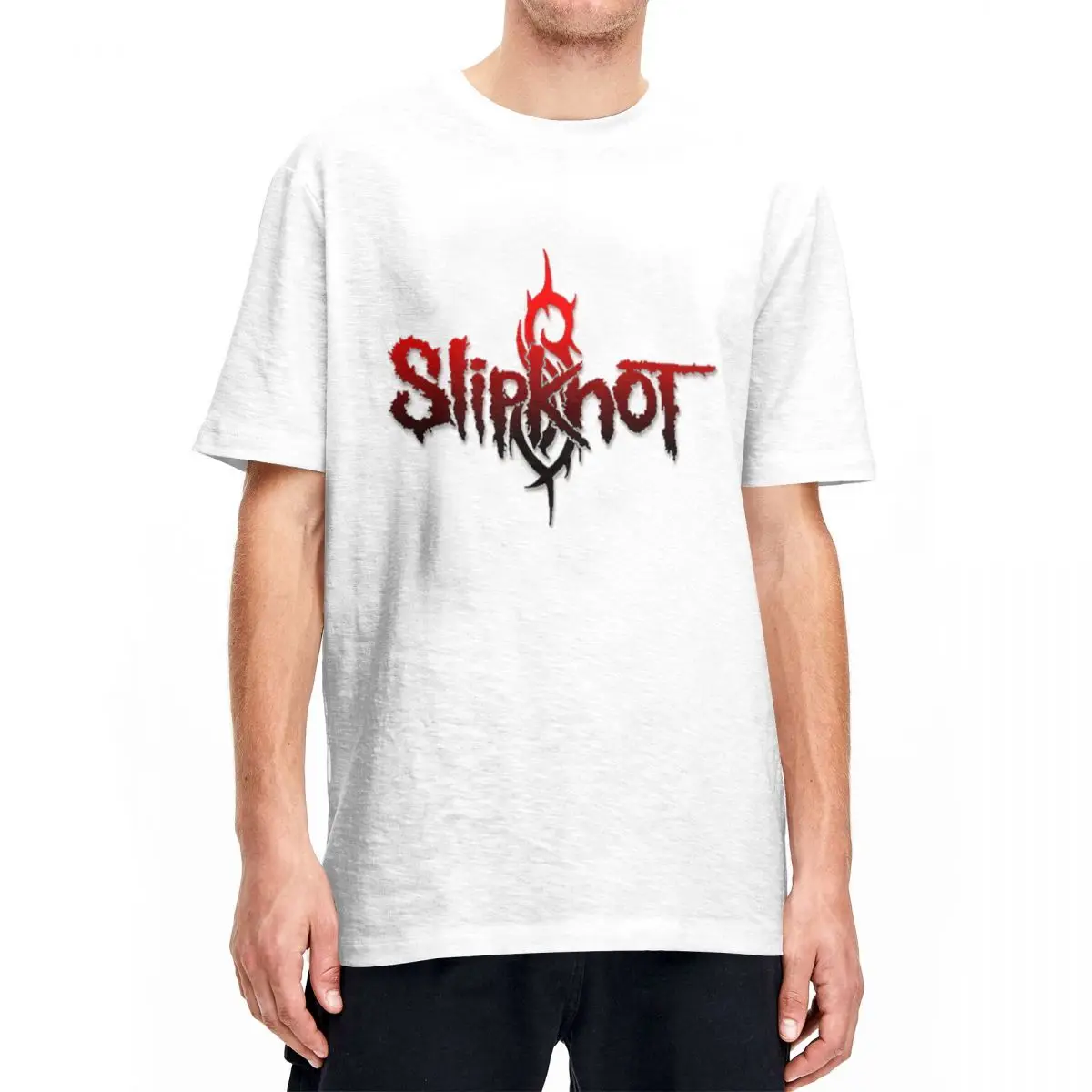 Classic S-Slipknot Band T Shirt for Men Women Heavy Metal Band Cotton Tee Shirt Short Sleeve Tops