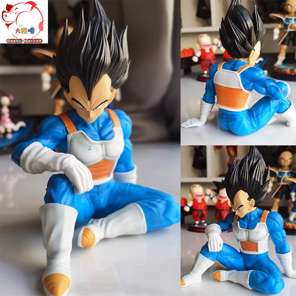 14CM Anime DragonBall Figures Saiyan Prince Vegeta Spacesuit collectible statues Decorate Model Gift For kids Toy Doll