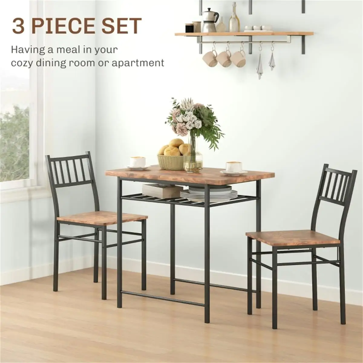 Modern 5-Piece Dining Table Set for Stylish Home Décor - Perfect for Family Gatherings