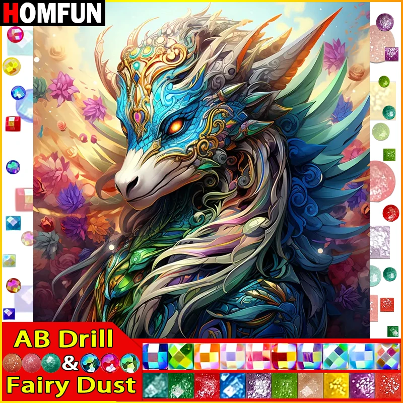 HOMFUN Fairy Dust AB Full Drill Diamond Painting 