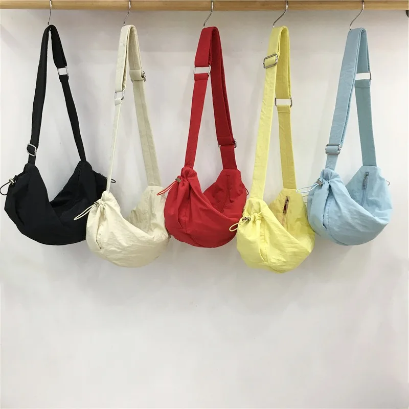 

YIFAN Fabric Cloth Bag New, Premium Nylon Bag Casual Women Men Cycling Sports Single Shoulder Crossbody Dumpling Tote Bag