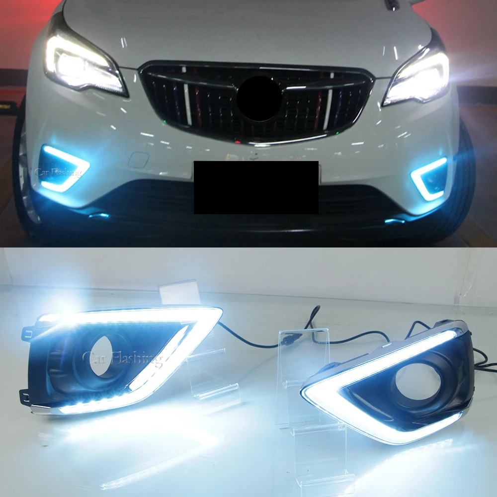 Car DRL for LED Daytime Running Light Fog Light Driving Daylight Turn Signal Lamp