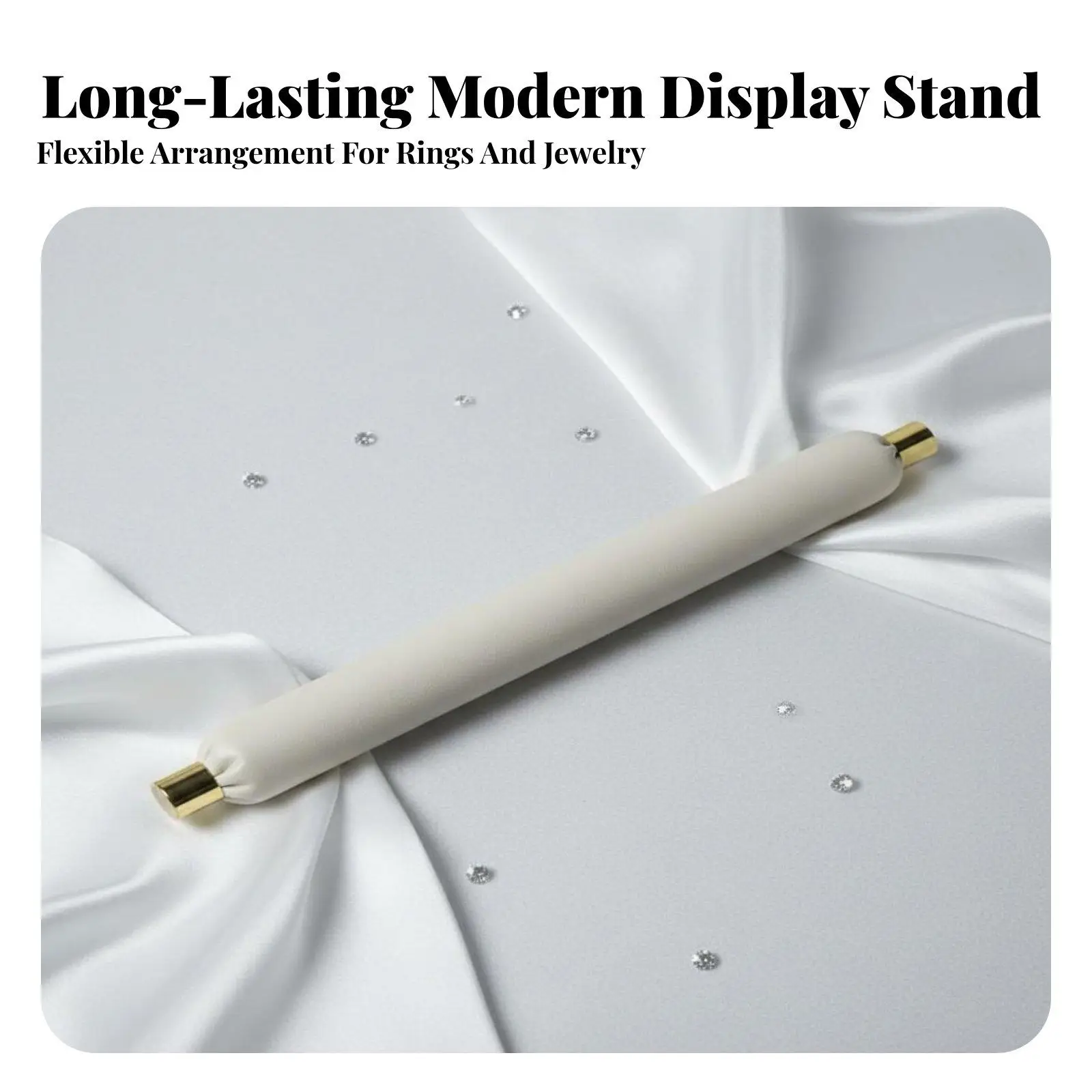 Ring Holder Display Stand Jewelry Organizer for Retail Shop Counter Metal Leather Photography Prop Showcase Bracelets Necklaces