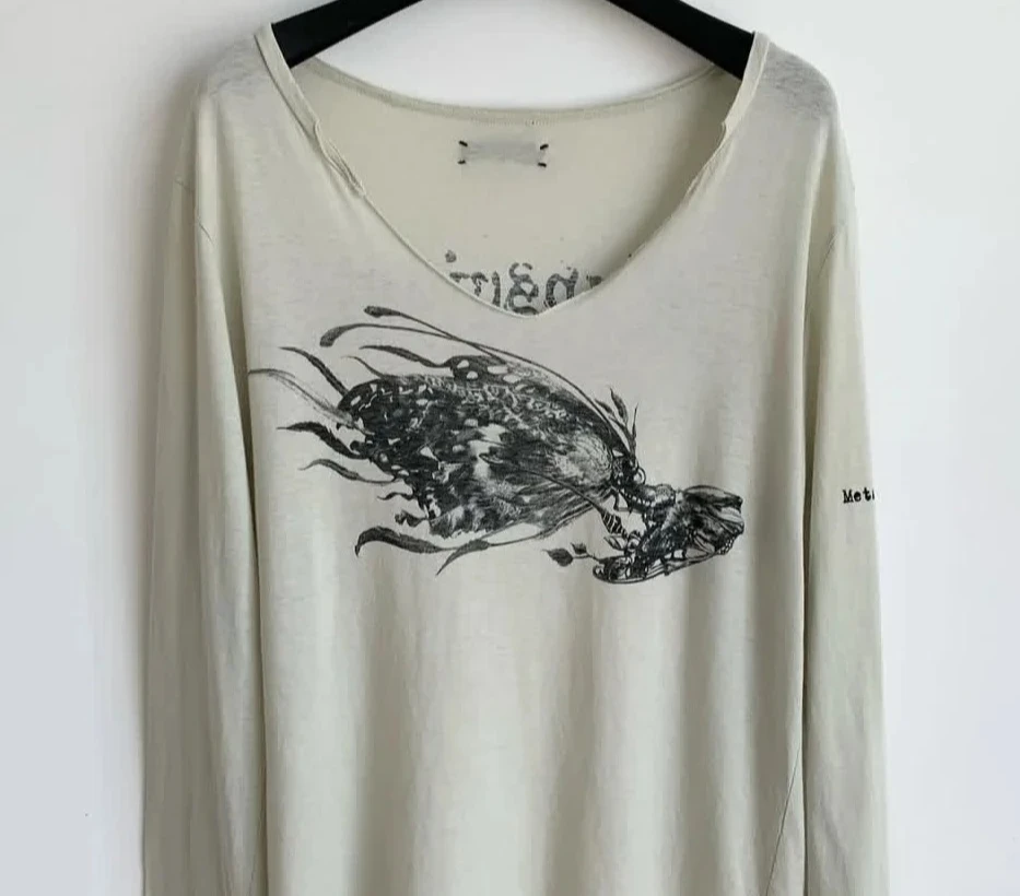 

IfSixWasNine Pioneer Visual Gypsy Retro Skull Butterfly T-Shirt
