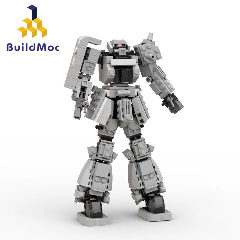 

Buildmoc Ideas Mobile Suit Mech Robots Anime Figures MOC Set Building Blocks Kits Toys for Children Kids Gifts Toy 493PCS Bricks