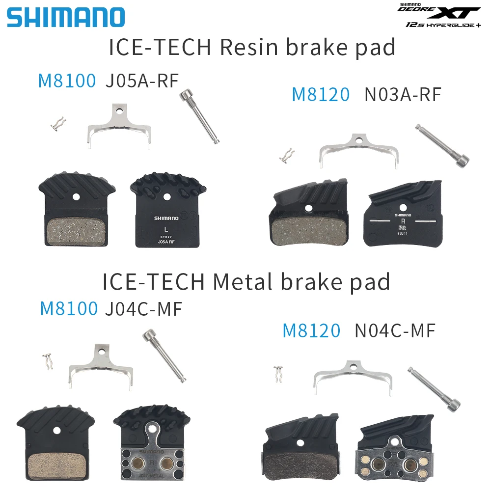 Original SHIMANO DEORE XT M8120 Brake 4 Piston MTB ICE-TECH Left & Right M8100 2 Piston Brake Mountain Bike Hydraulic Disc Brake