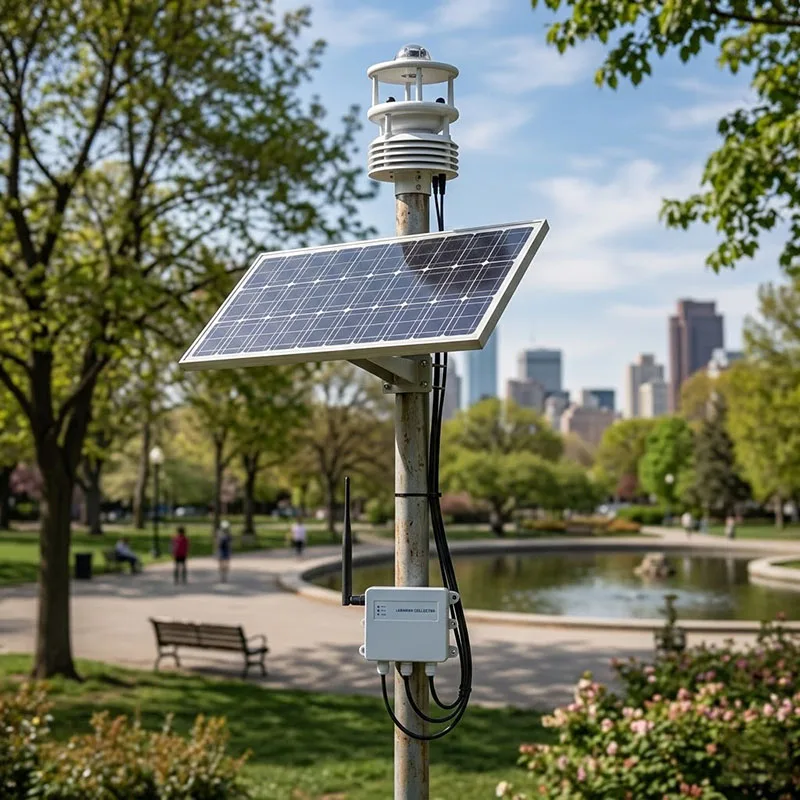 2026 In stock Honde OEM Integrated High-Precision Real-Time 7 in 1 Outdoor Weather Station Supports Remote Monitoring Via Cloud 2