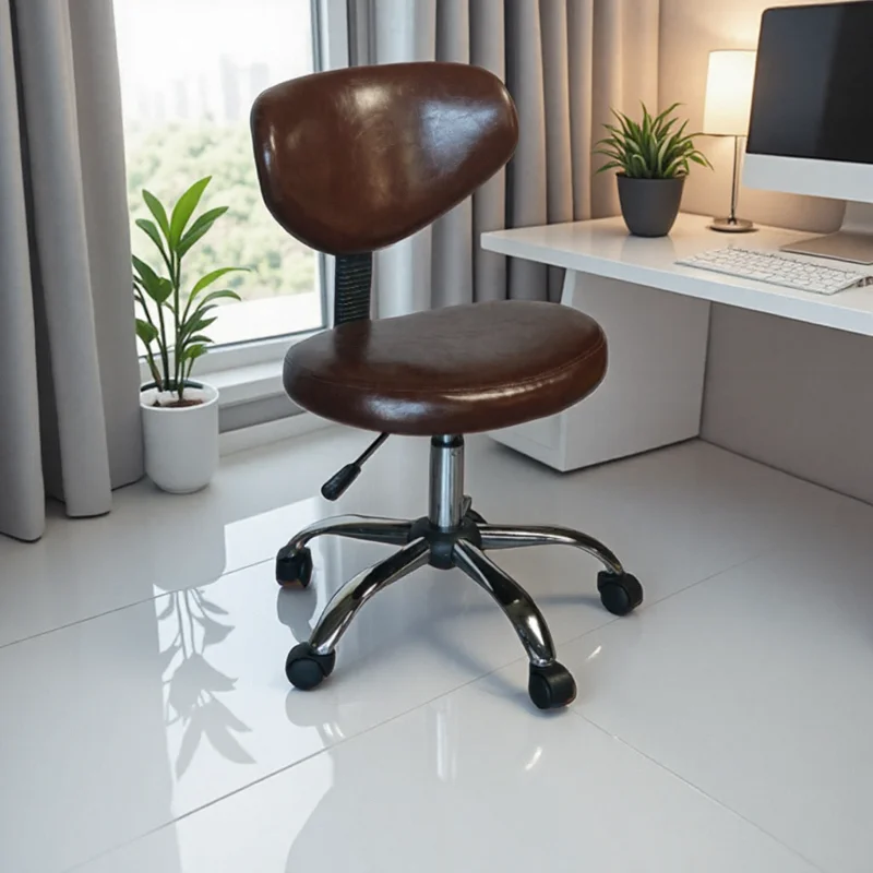 

Компактное регулируемое офисное кресло, эргономичное вращающееся рабочее кресло для небольших помещений, домашний стол, подвижное кресло с колесиками, игровое кресло