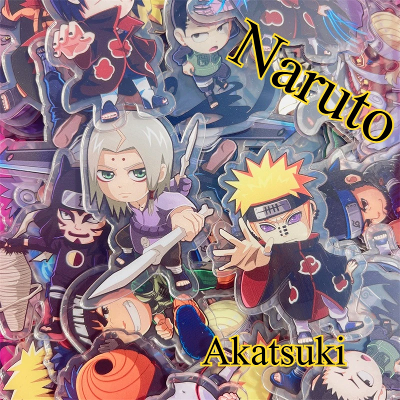 Акриловый лист, Наруто, ламинированная двухпрозрачная нашивка из материала ручной работы 2-8 см, брелок, кулон Саске Сакура