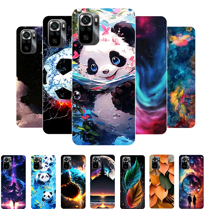 Case For Xiaomi Poco M5S Cute Panda Shockproof Silicone Cover For Poco M5S M 5S Bumper PocoM5S Coque Fundas