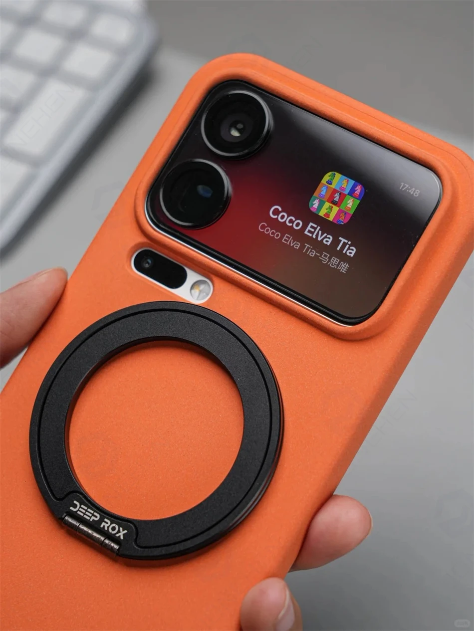 Nowe Matowe Etui Hybrydowe z Efektem Piasku dla Xiaomi Mi17 17 Pro Max Ultra, Odporne na Wstrząsy, Magnetyczne, Odporne na Odciski Palców, Kompatybilne z Magsafe — zdjęcie produktu 3