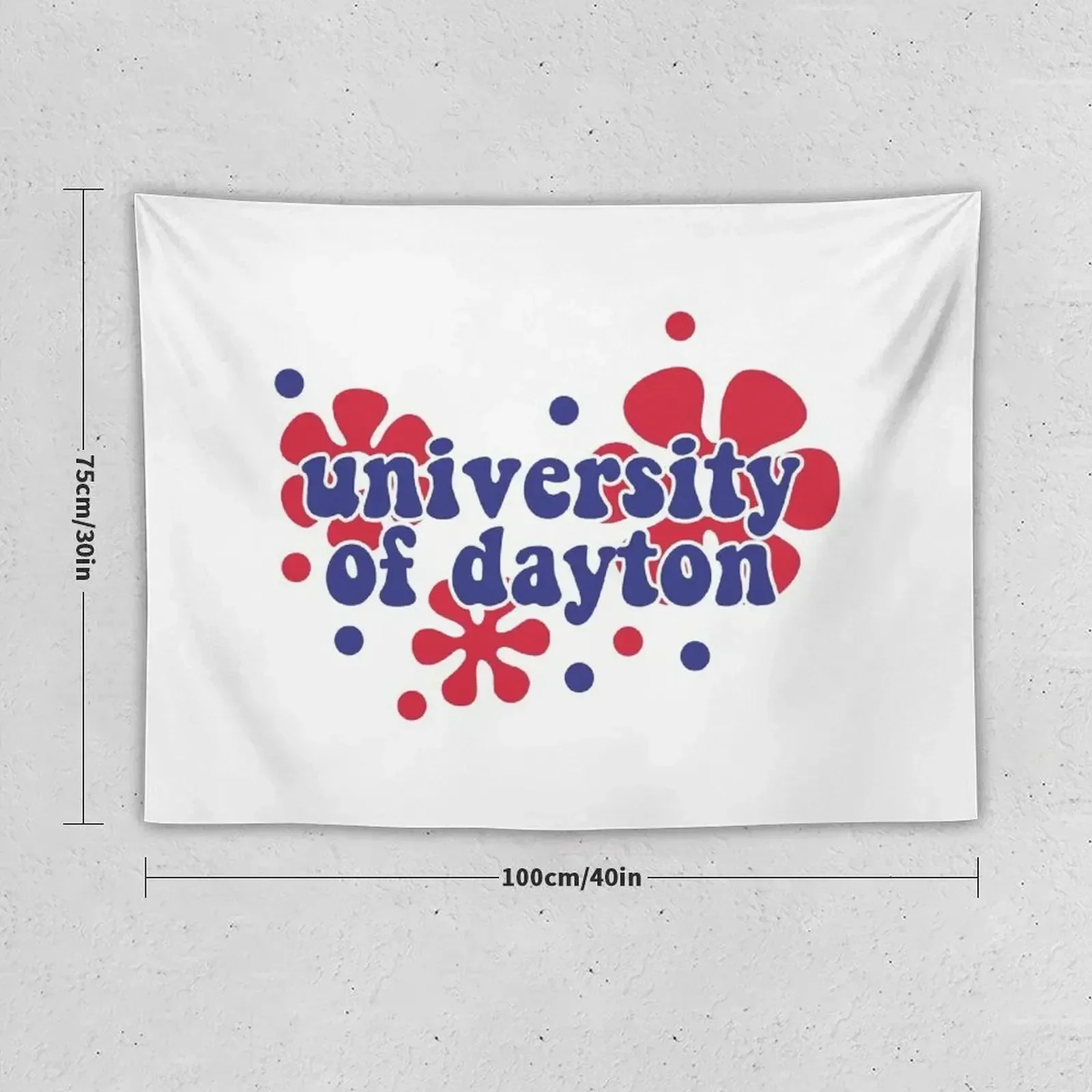 Groovy University of Dayton Tapestry Mushroom Wall Art Wall Hangings Decoration Tapestry