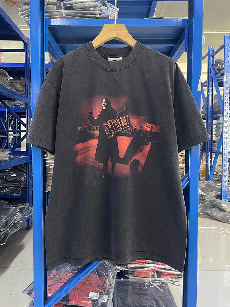 

Футболка Ozzy Osbourne 997 High Street Retro Street Culture ort Sve свободного кроя, круглая, Ne Youth Faion, весенняя цвет...