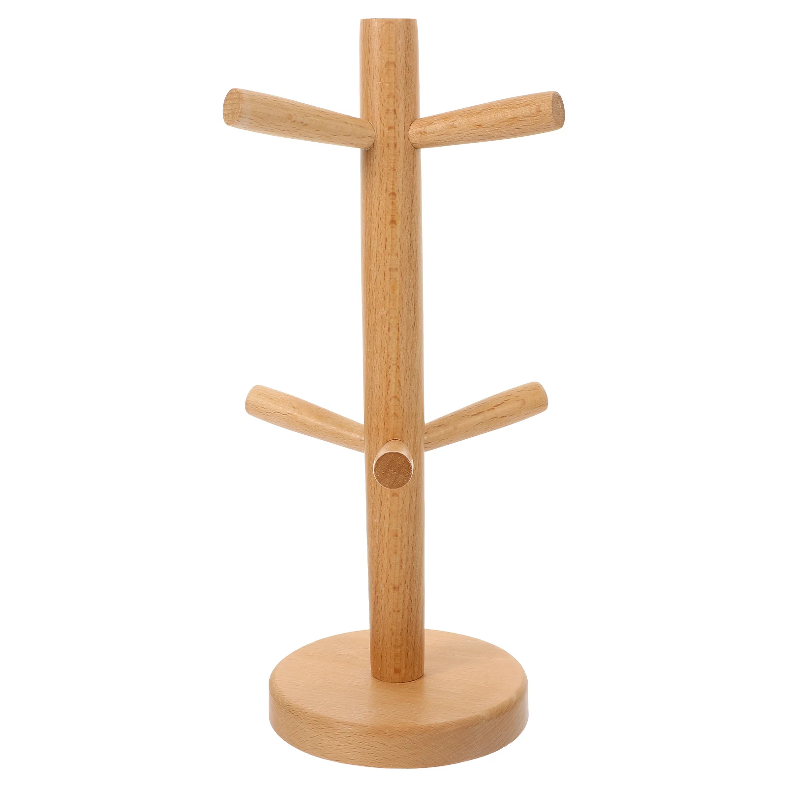

Beech Wood Mug Drying Rack Tree Coffee Cup Hanger Tea Cup Stand Display Simple Structure Sturdy Texture Home Kitchen Organizer