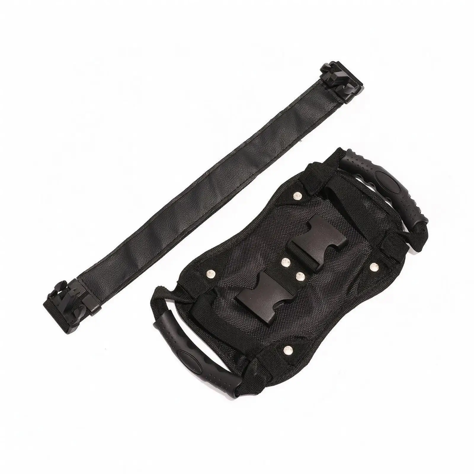 Motorcycle Backrest Grab Handle Passenger Waist Belt Comfortable Padded Design for Long Distance Trips