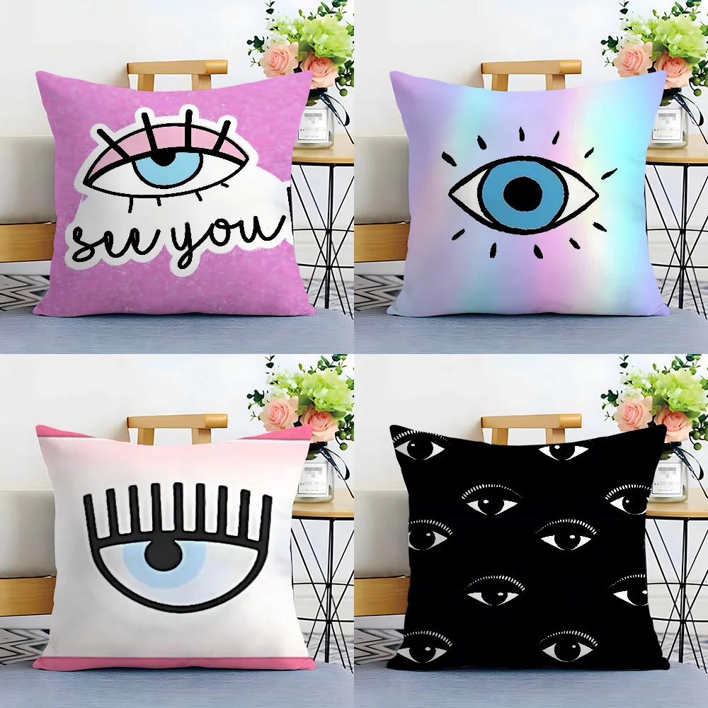 Hot E-EyeS C-Chiara Pink Pillow Case Plush Fabric Soft  Pillowcase Double Sided Print Cushion Cover Household Gifts