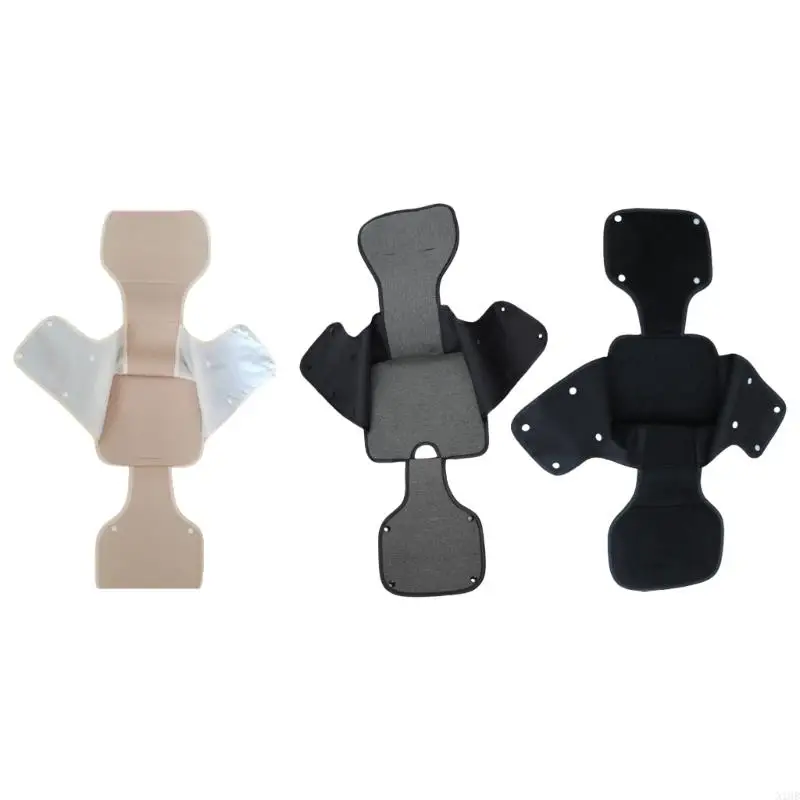 

N1HB Soft & Comfortable Supportive Pad Infants Strollers Seating Liner, Removable Pushchair Cart Pad Enjoy Easy Washing