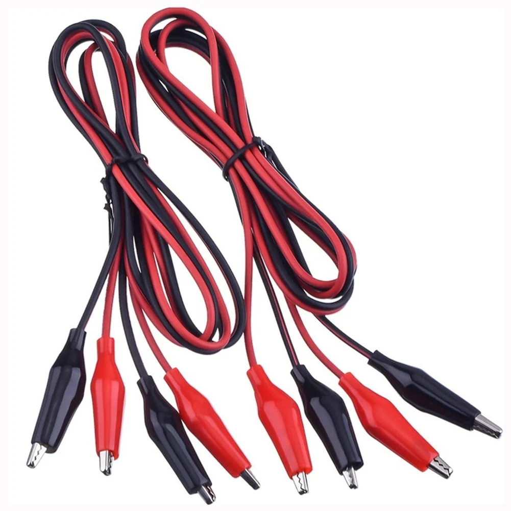 Heavy Duty Alligator-Clip Test Leads For High Current Applications In Automotive Repair And Industrial Electrical Diagnostics