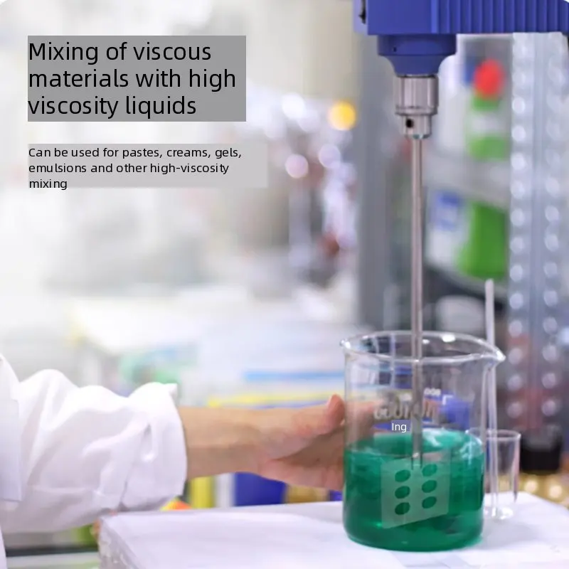 1 قطعة شفرة مروحة ذات 6 فتحات 316 من الفولاذ المقاوم للصدأ مختبر خلط مجداف رأس لزوجة عالية