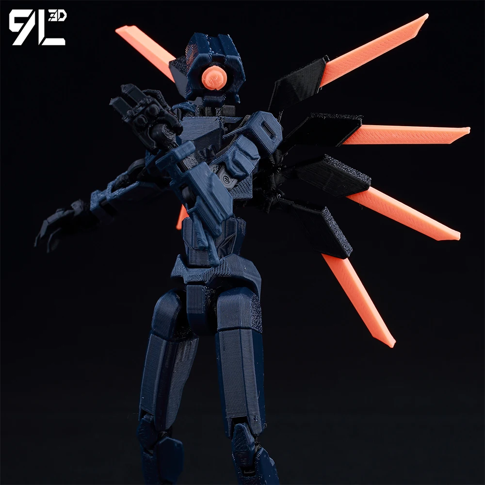 Lucky13 Dummy13 Ultrakill V1 Series Anime Characters-3D Printed Multi-Jointed Deformable Body Posing Model Multi-color Toys Gift