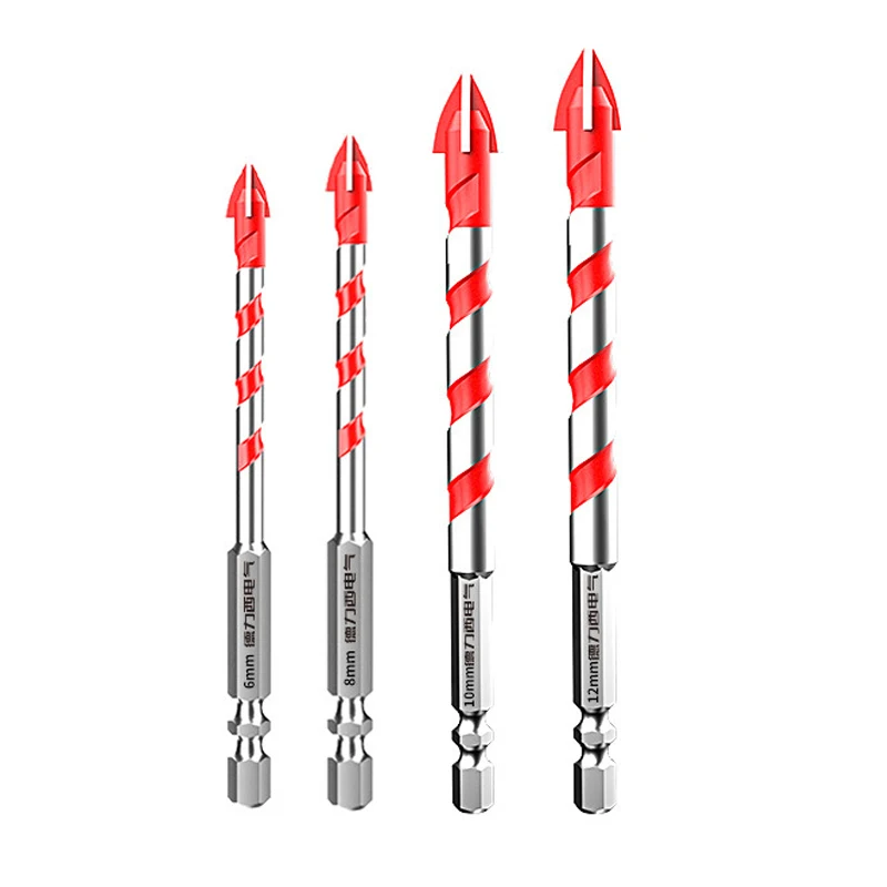 

Tiles Drilling Carbide Drill Bits Clear Markings Flexible Options High Hardness Moisture Versatility DIY Projects