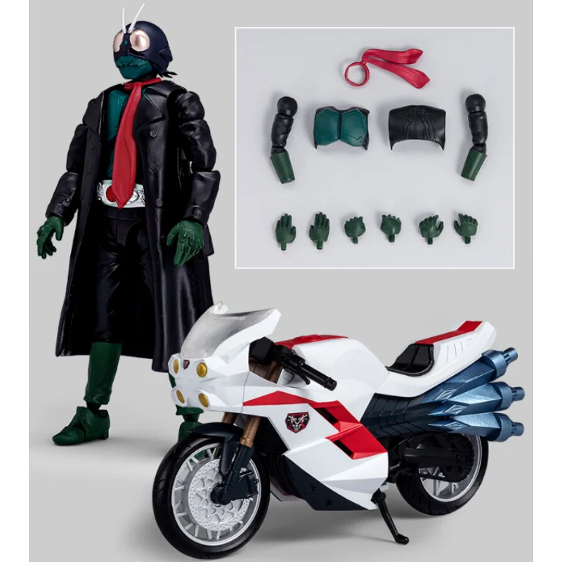 

New In Stock Genuine Bandai Kamen Rider New No.1 - Action Figure With Cyclone Motorcycle & Coat Set Gift