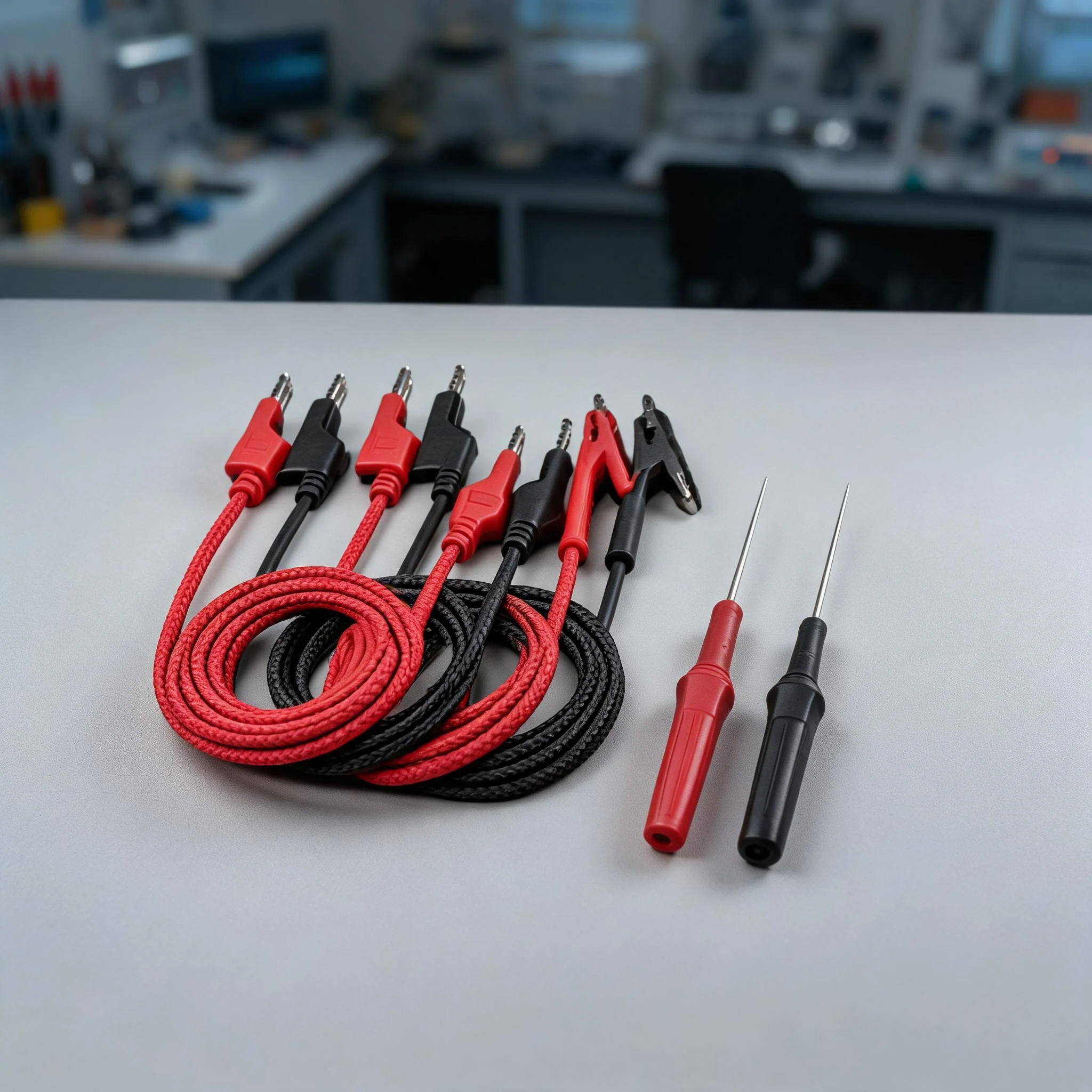 6Pcs Multimeter Test Probes Electrical Circuit Inspection Power Connection Maintenance Hardware Accessories