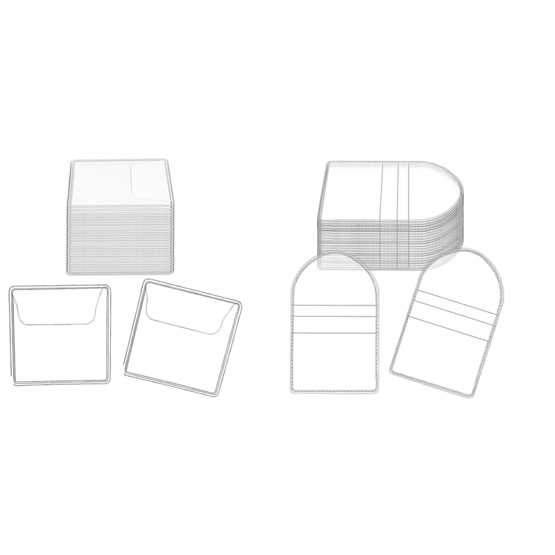 ที่ใส่แขนเหรียญพีวีซีใสแบบมีช่องใส่เหรียญ (2.2x2นิ้ว) 150ชิ้น