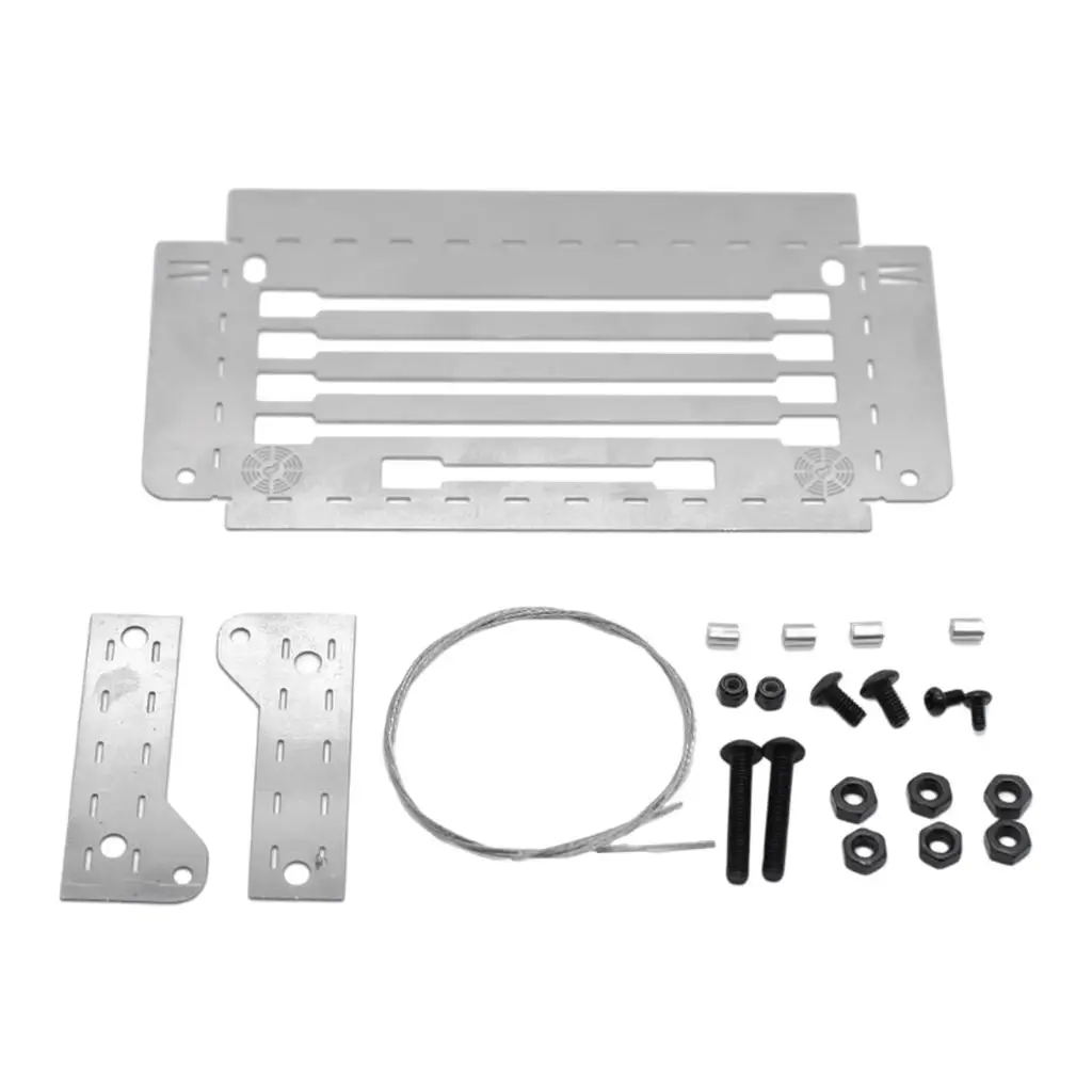 Metal RC Car Window Net Tool Box Spare Parts for -4 TRX4 Replaces RC Car