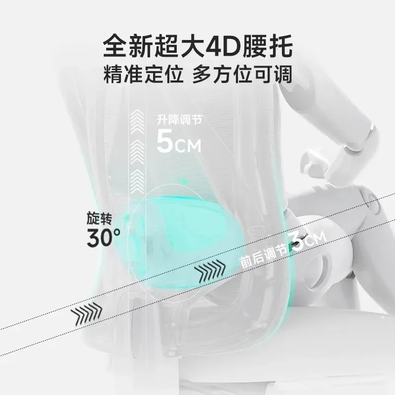 Sitzendes und bequemes Büro, Rückenlehne, Sitzstudie nach Hause