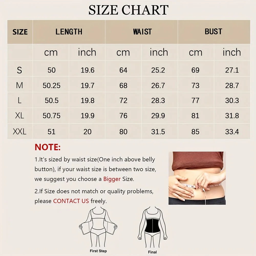 Waist Trainer Corset for Women Tummy Control Sport Girdle Hourglass Waist Cincher Body Shaper with Steel Boned