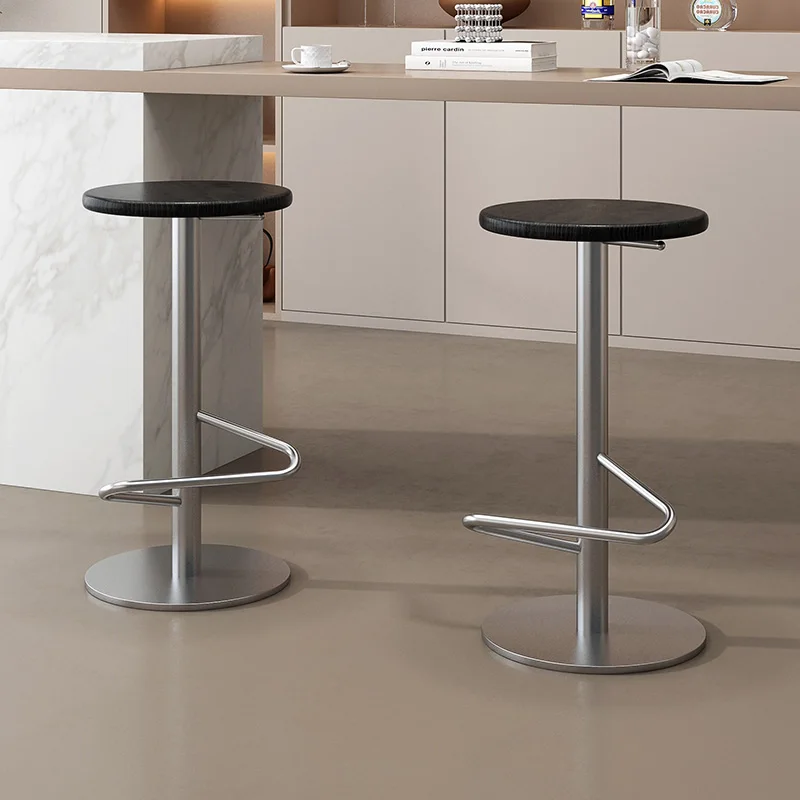 

Nordic Home Bar Chair Lifting Solid Wood Cushion Chair