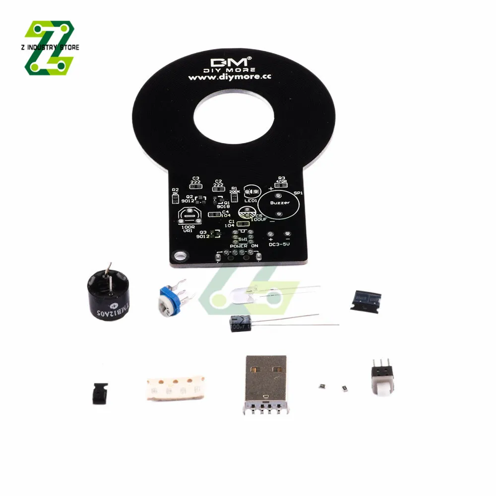 DIY Kit Metal Detector Kit Electronic Kit DC 3V-5V Non-contact Sensor Board Module DIY Electronic Part Metal Detector DIY KIT