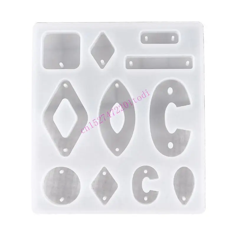 

M76B DIY Art Crafts Ear Studs Casting Mold Handmade DIY Earrings Silicone Mold Eardrops Danglers UV Crystal Resin Epoxy Mold