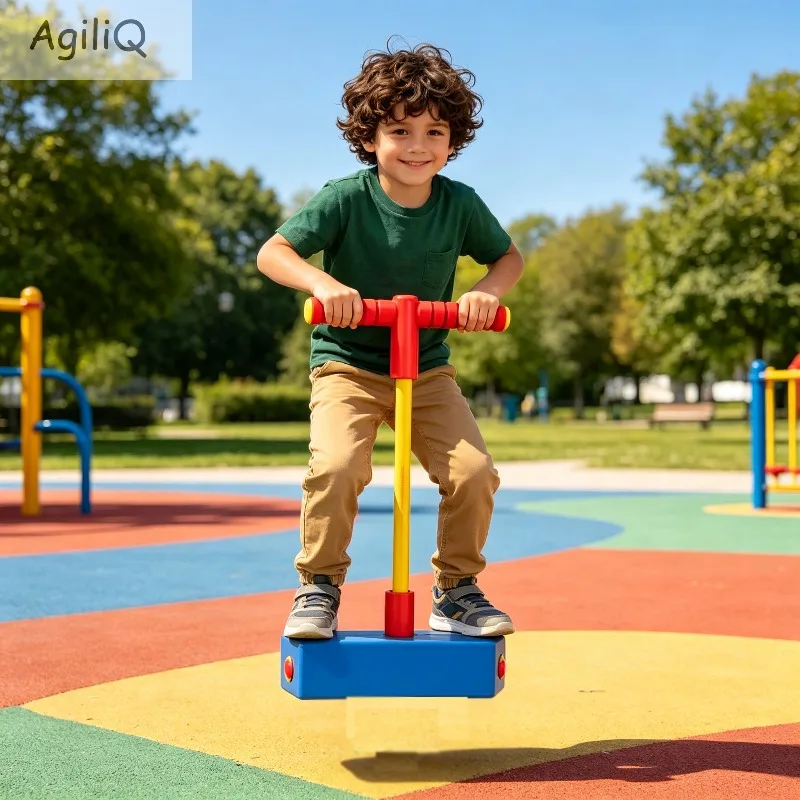 AgiliQ, jeu de saut de grenouille pour développer l'équilibre, disponible en plusieurs couleurs, favorise la croissance, idéal pour les exercices de remise en forme en plein air, le développement des capacités motrices grossières et l'apprentissage.