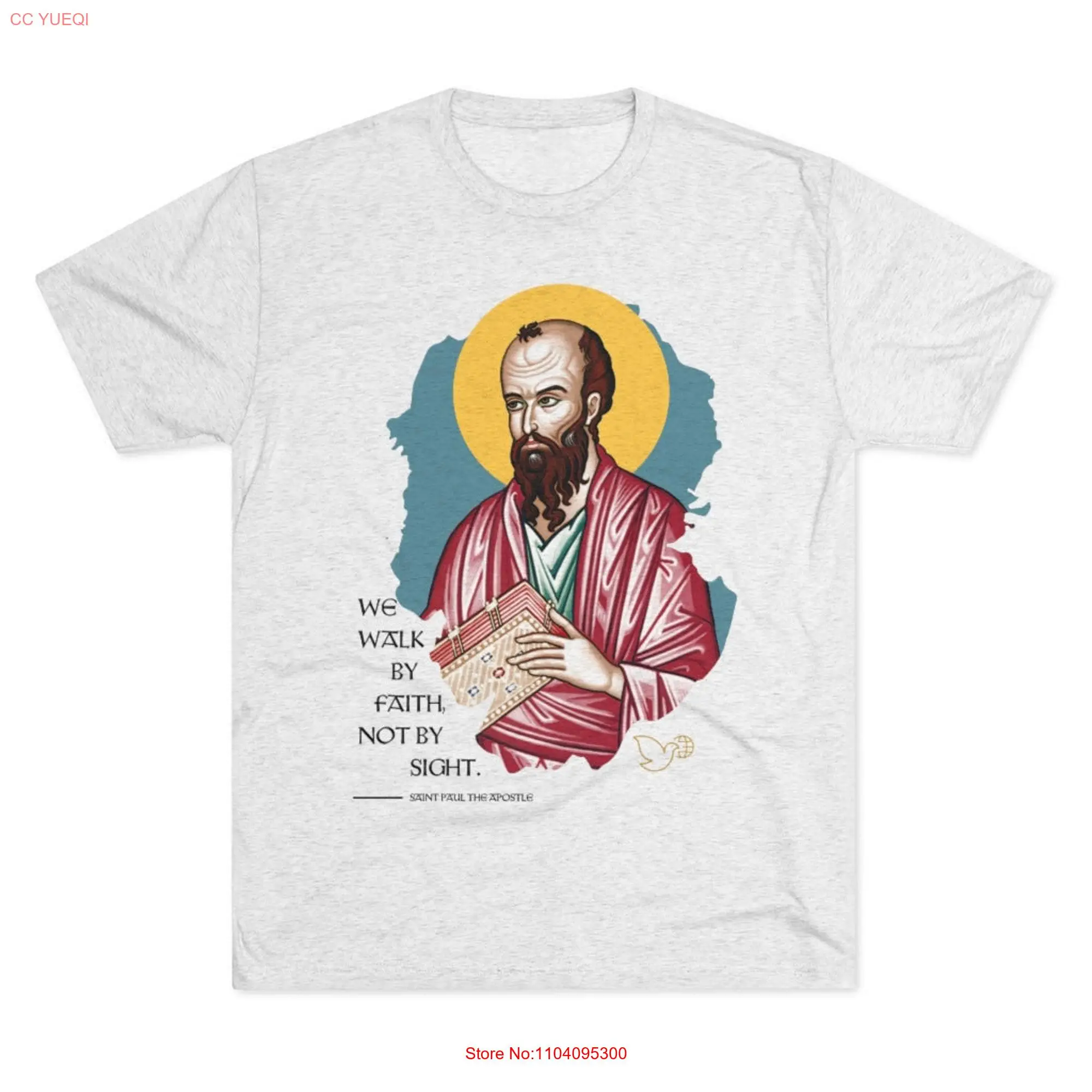 Men's Saint Paul the Apostle Premium T shirt long or short sleeves