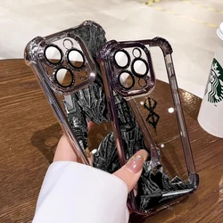 Berserk Comics Anime Phone Case For Xiaomi Redmi 13C 14C 12C 10C 9A K50 Note 13 12 11 10 9 4G 5G Shockproof Clear Armor Cover