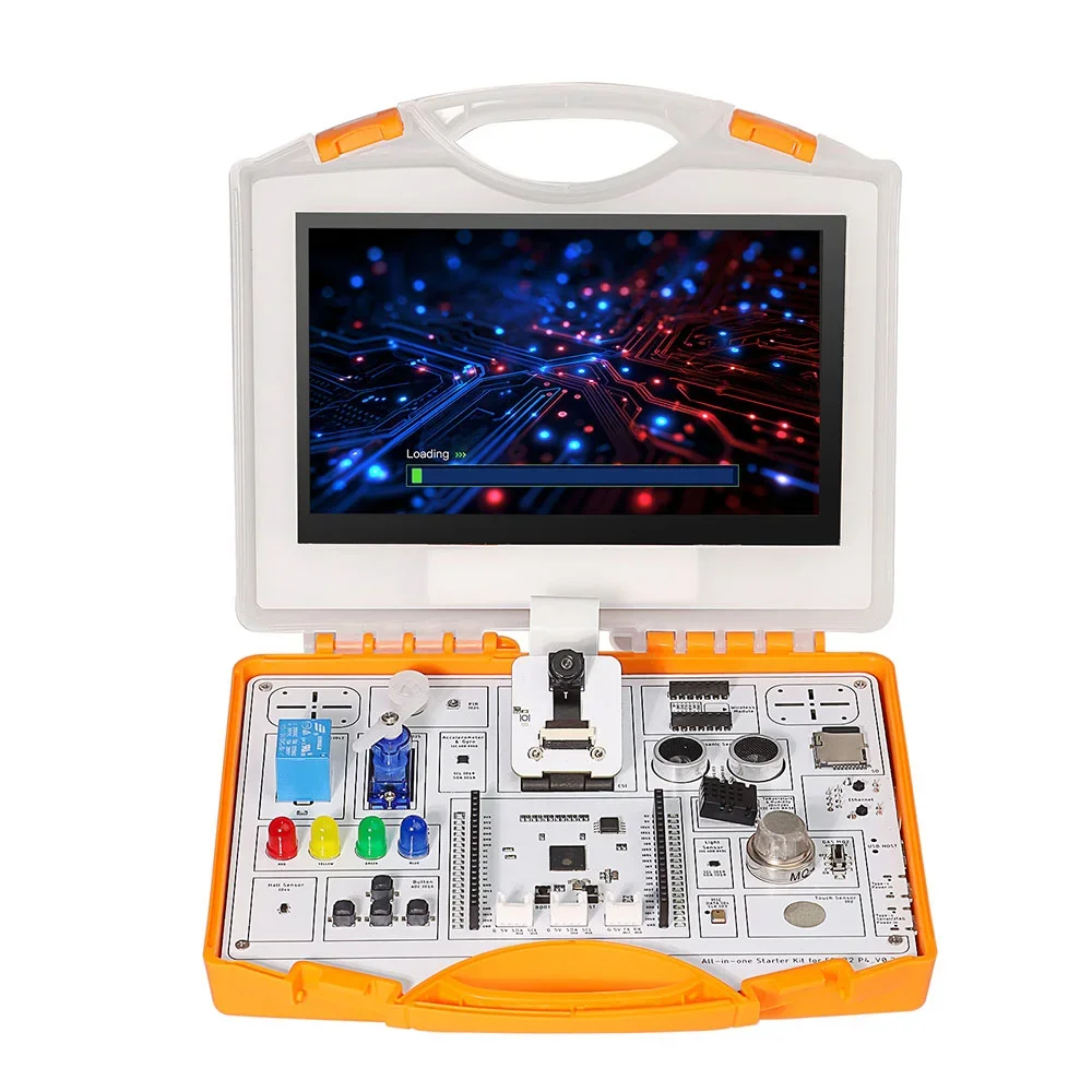 Elecrow ESP32-P4 Starter Kit 16 Modules AI Courses All-in-One Board C/C++ Programming for STEM/Maker