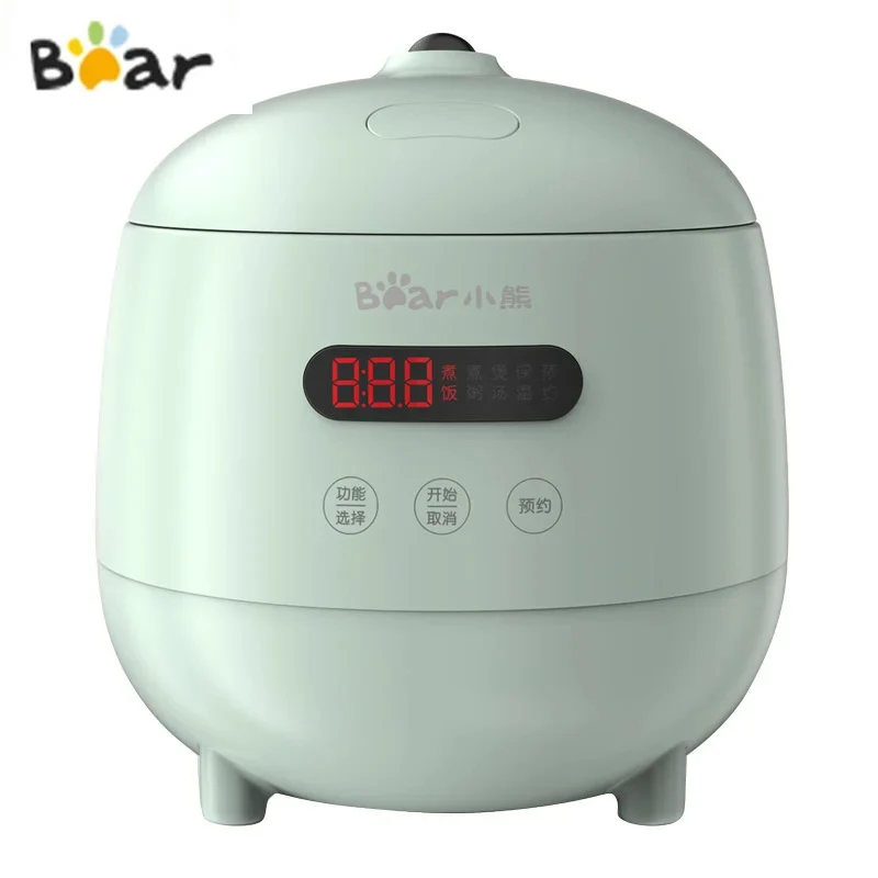 1.2L Electric Rice Cooker Automatic Multi 300W Mini Portable Cooking Pot With Reservation Bear DFB-B12F