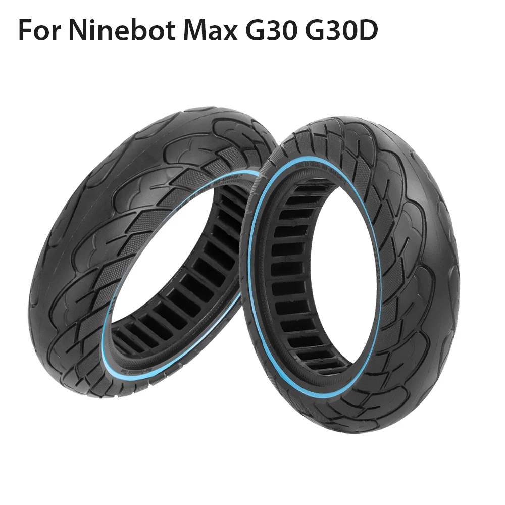 

10 inch Electric Scooter Damping Solid Outer Tire for Ninebot Max G30 G30D E-Scooter 60/70-6.5 Inner Hollow Honeycomb Solid Tire