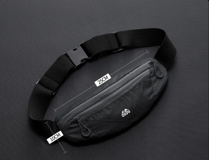 HOMEFISH Laufgürtel für Damen/Herren mit Taschen, Marathon-Jogging-Tasche, Outdoor-Sport-Fahrrad-Handytasche – Detail 5