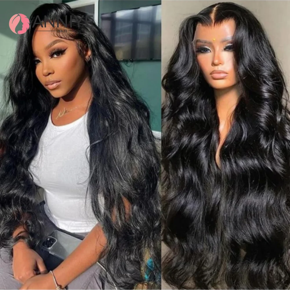 

Body Wave 13x4 Lace Front Wig Human Hair Wigs 4x4 Lace Closure Wig Brazilian Natural Color Wig For Women Pre Plucked Wigs ANNIYE