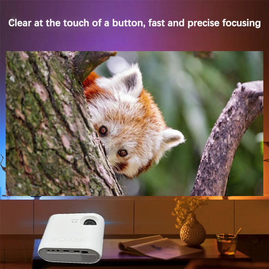 Projector 4K  HD 1080P MINI Portable Outdoor Projector with Tripod for Android/iOS/Windows/TV Stick/HDMI/USB Smartphone Cinema​