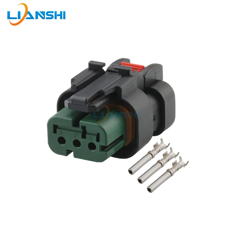 776535-1/776429-4 For excavator Cutter engine oil pressure sensor 3pin harness plug with terminal