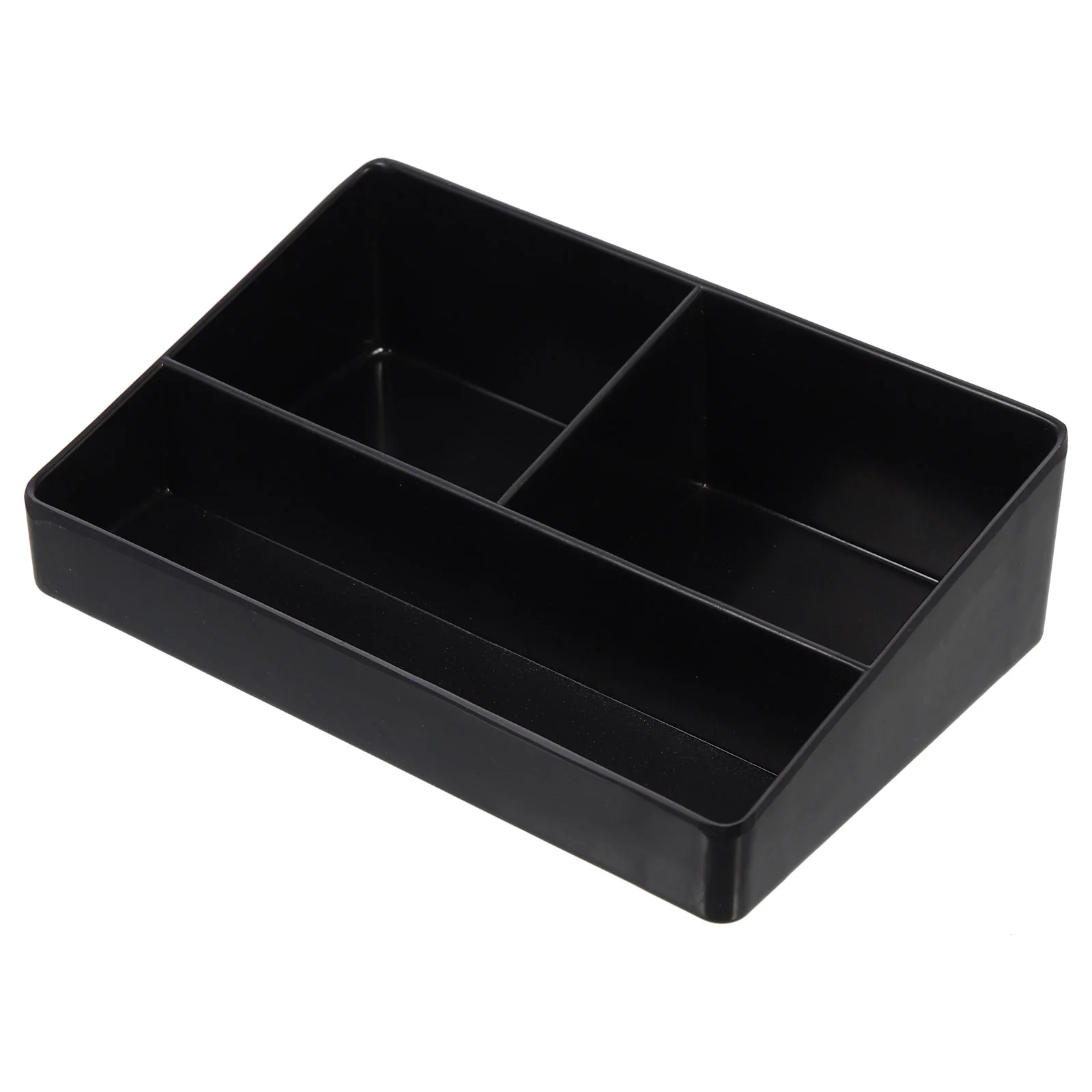 

Desk Coffee Storage Box Office Black Tray Restaurant Pvc Stand Sugar Packet Organizer