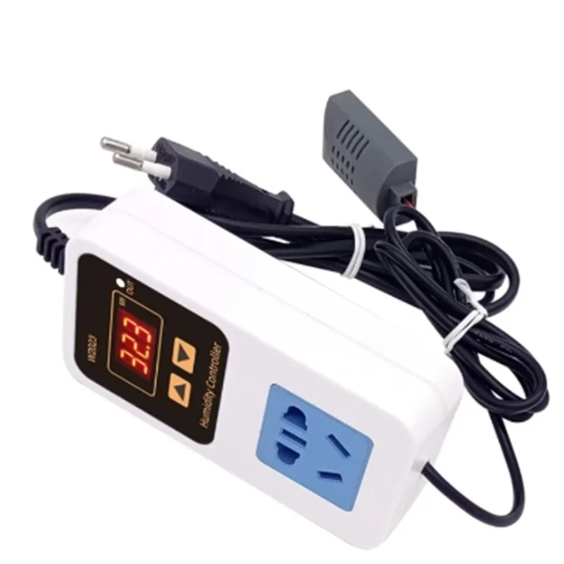 

W2023 Интеллектуальный цифровой контроллер влажности Увлажнитель воздуха Увлажнение и осушение Интеллектуальный контроль влажности EU Plug-Y41A