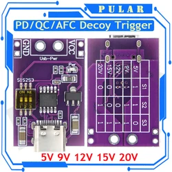 Type-C QC AFC PD2.0 PD3.0 to DC Spoof Scam Fast Charge Trigger Polling Detector USB-PD Notebook Power Supply Change Board Module
