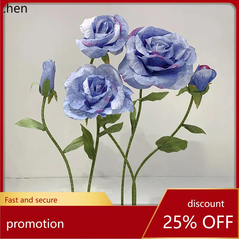 

HXL Paper Art Flower Handmade Artificial Rose Decorative Bouquet
