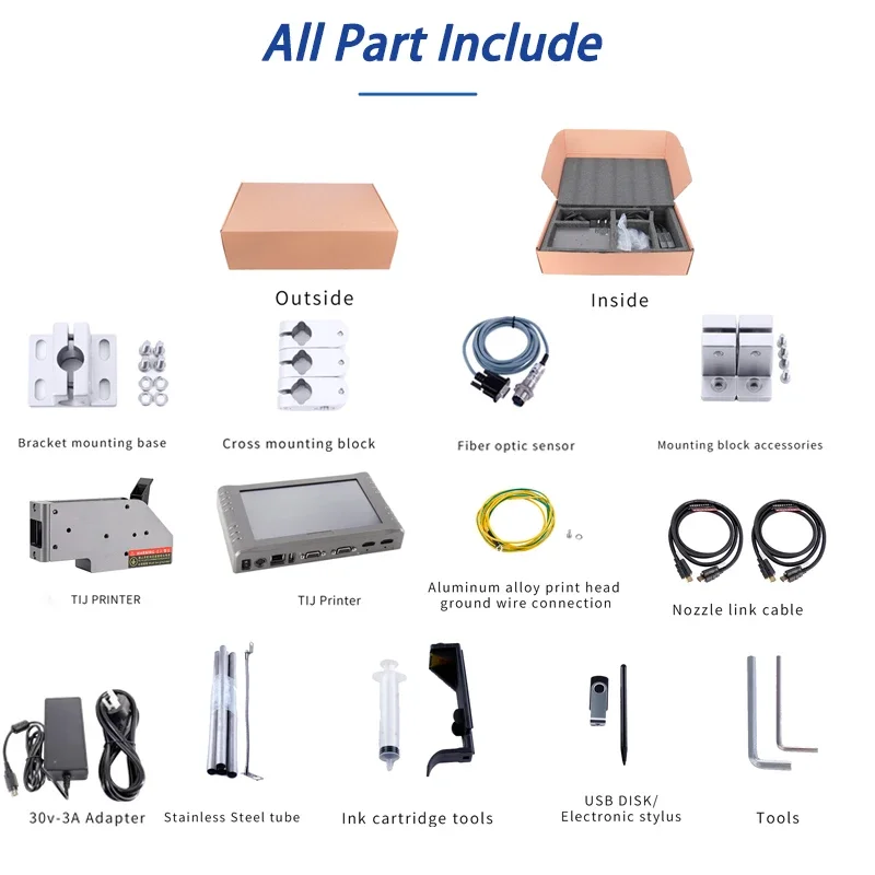 DCODE  DC260T 12.7mm Touchable and Full-Screen Zoomable Thermal Inkjet Printer for Text QR Barcode Batch Number Logo Date Label