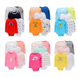 Ircomll 5pcs/lot 2023 Baby Girl Boy bodysuits long Sleeve cotton overalls infantis clothes Newborn  baby Roupas bebe outfit clot